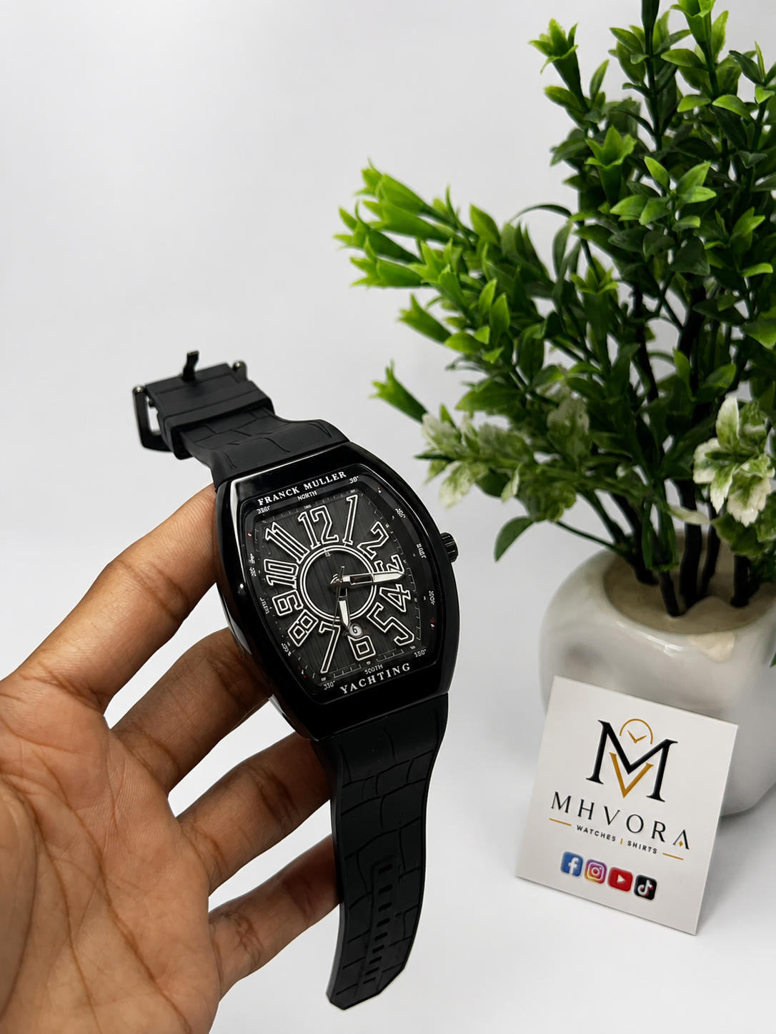Franck Muller Vanguard Yachting Style Watch-Black&White