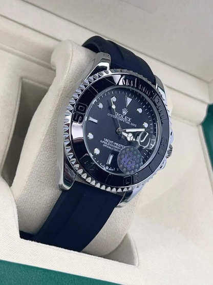 Rolex Yacht-Master Holographic Dial Rubber Strap Watch