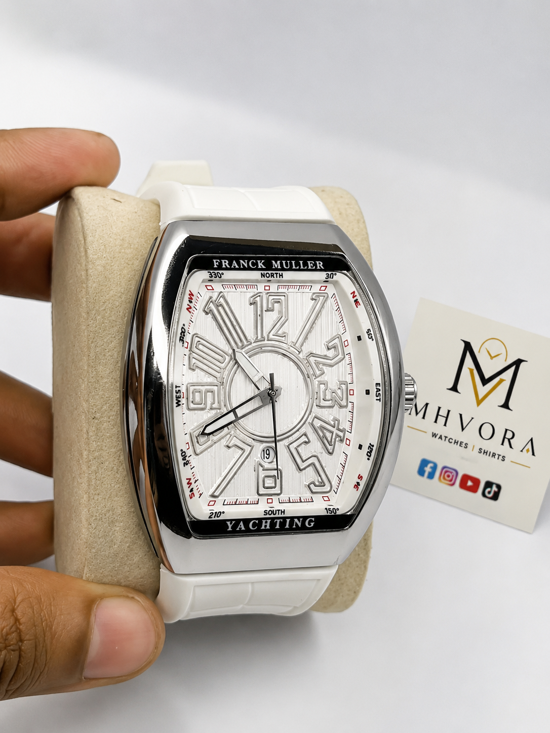 Franck Muller Vanguard Yachting Style Watch-Black&White