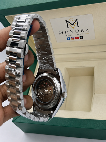 Rolex Datejust Semi-Automatic Diamond Dial Silver Oyster Watch