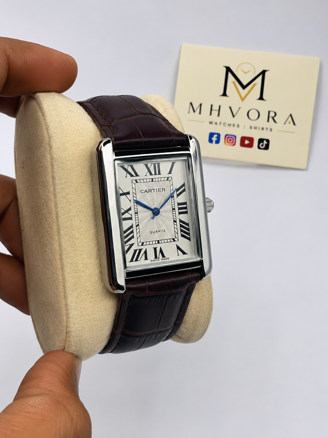 Cartier Tank Must Style Watch-Roman Numeral 6 Strap Colours